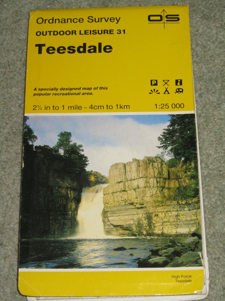 Ordnance Survey Outdoor Leisure 31 Teesdale; 1989