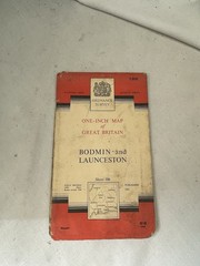 Vintage Ordnance Survey Map Of Great Britain Sheet 186 Bodmin And Lauceston