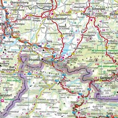Alps (Austria, Germany, Switzerland, France etc) Road Map with index