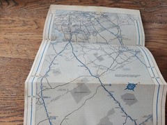Vintage NRMA Paper Fold Out Map Melbourne – Adelaide Western & Dukes Calder Hwy