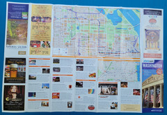 Washington pocket guide, tourist map, streets, places visit, metro underground