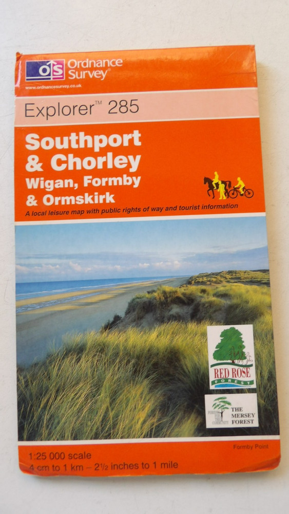 OS Explorer Map 285. Southport & Chorley. 1: 25000. 2001
