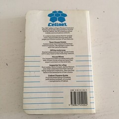 Cellnet Guide to Hotels Restaurants and Inns 1986 by Egon Ronay Paperback Book