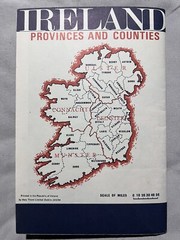 Vintage Tourist Board Map Of Ireland 29×19.5” Folding Color Bird Failte 1960’s