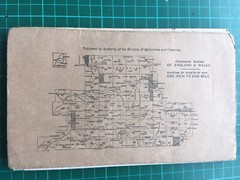ORDNANCE SURVEY CONTOUR ROAD MAP OF BARMOUTH & ABERYSTWYTH SHEET 68 c1933 VG Cdt