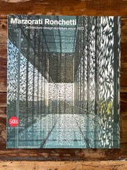 Marzorati Ronchetti. Architecture design sculpture since 1922 – Skira