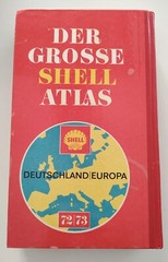 Der Grosse Shell Atlas Deutschland Europa 1972-73 Vintage Map Book
