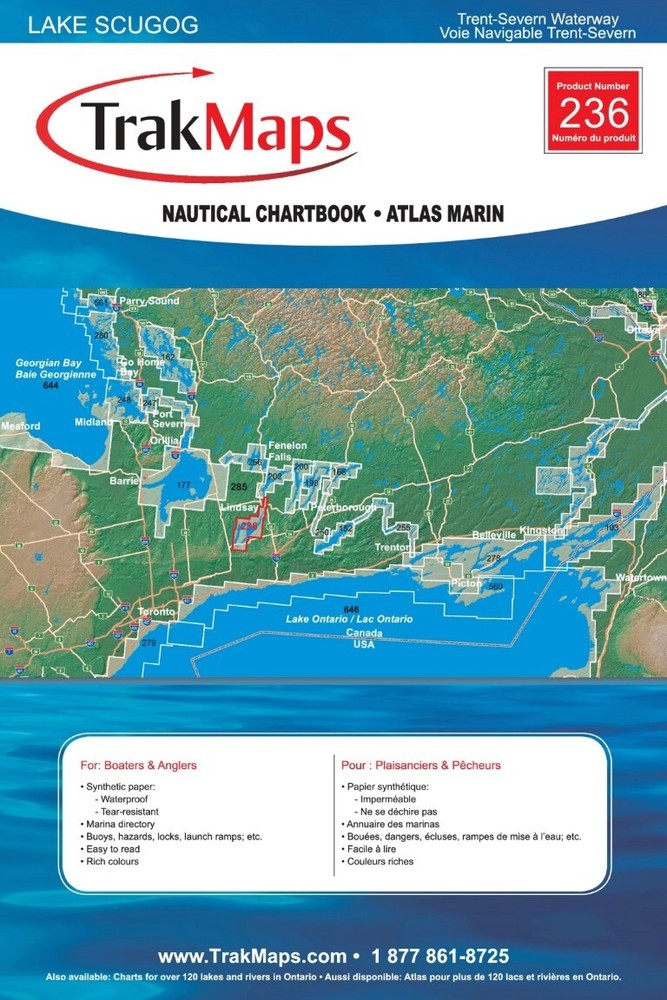 Trent-Severn: Lake Scugog | Waterproof Chartbook | 12 x 18
