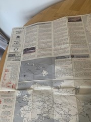 USA American Automobile Association Map 1964-65 Members Only AAA