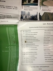 Vintage IGN Institut Geographique National Abbayes & Sites Map Sheet 911 1995