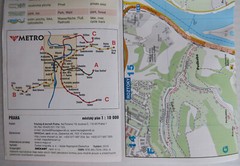Foldout City Map of Prague • Freytag & Berndt • 2010 • Used