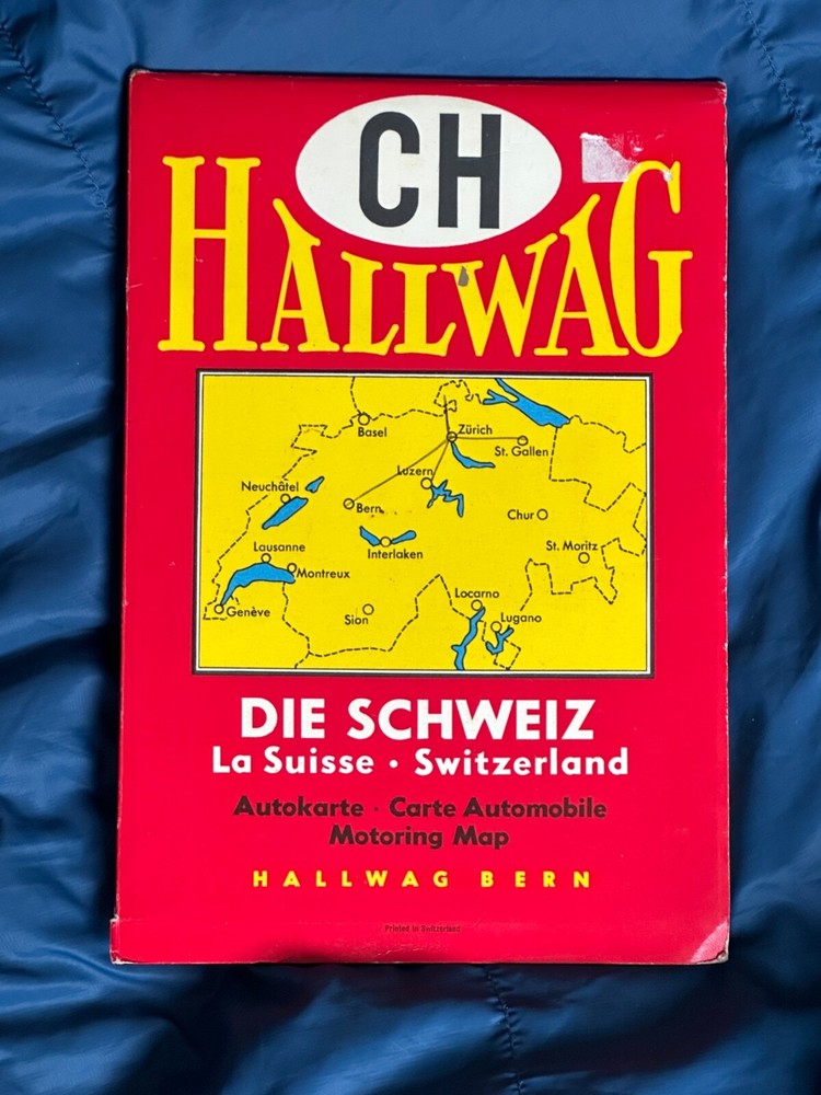 Hallwag, Paper Motoring Map of Switzerland