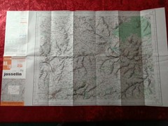 1979 IGN Josselin France Folding Topographic Map 1:50 000 Bretagne Vintage Map