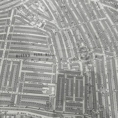 Ordnance Survey 25 Inch To The Mile Large Scale Map 1938. Queen’s Park . London