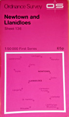Ordnance Survey NEWTOWN and LLANIDLOES 1st Edition