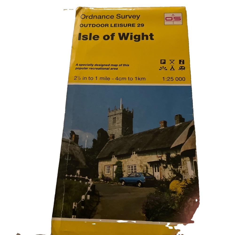 Outdoor Leisure Map 29 ISLE OF WIGHT Ordnance Survey 1993