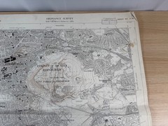 Ordnance Survey Map Edinburgh 1955 Sheet NT 27 SE 6″ 1:10560 Holyrood Vintage