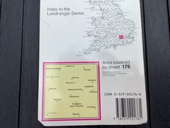 OS Ordnance Survey Landranger Map 176 West London area – 1990