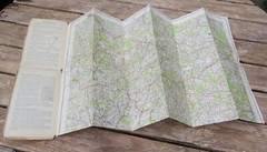 Ordnance Survey Map 183 Eastbourne Cloth Backed 1940 Revised 1946