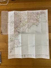 Vintage One Inch Map Of England & Wales Truro And Falmouth Sheet 190