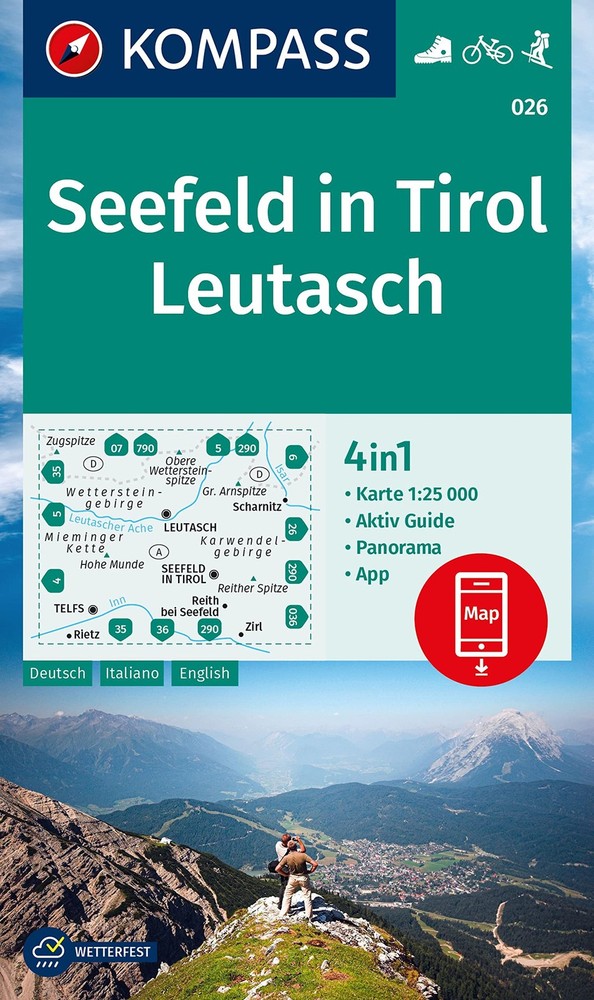 Seefeld inTirol / Leutasch D/I/E + Aktiv Guide (Map) (UK IMPORT)