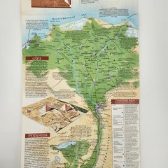 Vintage NAT GEO Egypt’s Nile Valley Map 1995