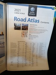 2021 Rand McNally Large Scale Road Atlas Spiral Maps Travel USA Canada