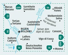 AA.VV. Bozen & surroundings / Bolzano D/I/E (Map) (UK IMPORT)