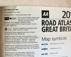 AA 2010 Road Atlas Great Britain including Ireland Map, Sunday Mirror, 2nd Ed.