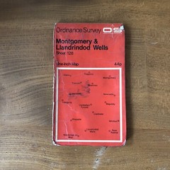 Montgomery & Llandrindod Wells Old 1966 Ordnance Survey One-Inch Map Sheet 128