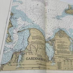 Waterway Guide Chart book New York Waters 1987 Spiral Bound Fold Out Maps Vntg
