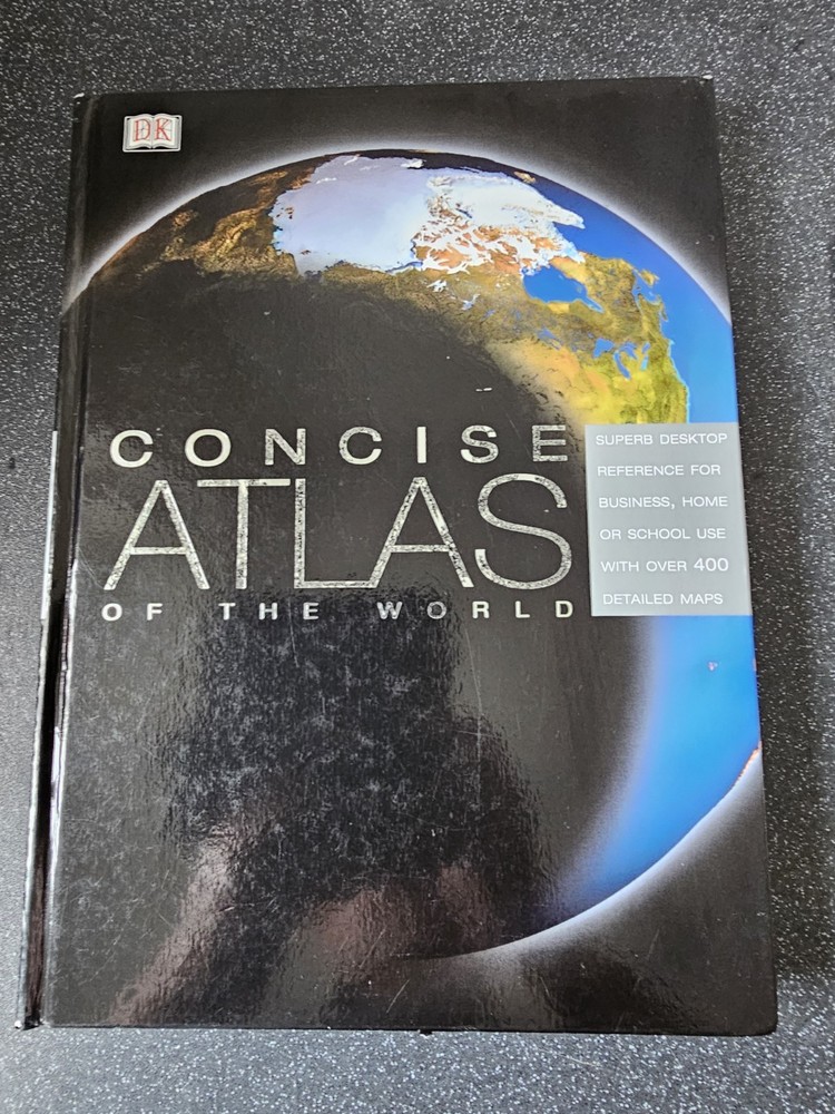 Educational Concise Atlas of the World (World Atlas) by DK Hardback Book.
