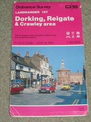 OS Ordnance Survey Landranger Map Sheet 187 Dorking, Reigate & Crawley – 1987