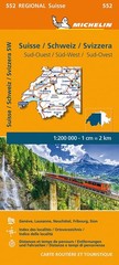 Michelin Suisse Sud-Ouest – Michelin Regional Map 552 (Map)
