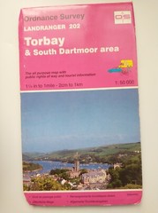 OS 1:50,000 Landranger Sheet 202 Torbay and South Dartmoor 1985