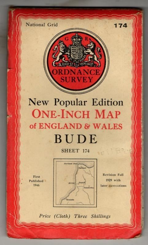 New Popular One-Inch Map.Sheet 174 Bude : Ordnance Survey