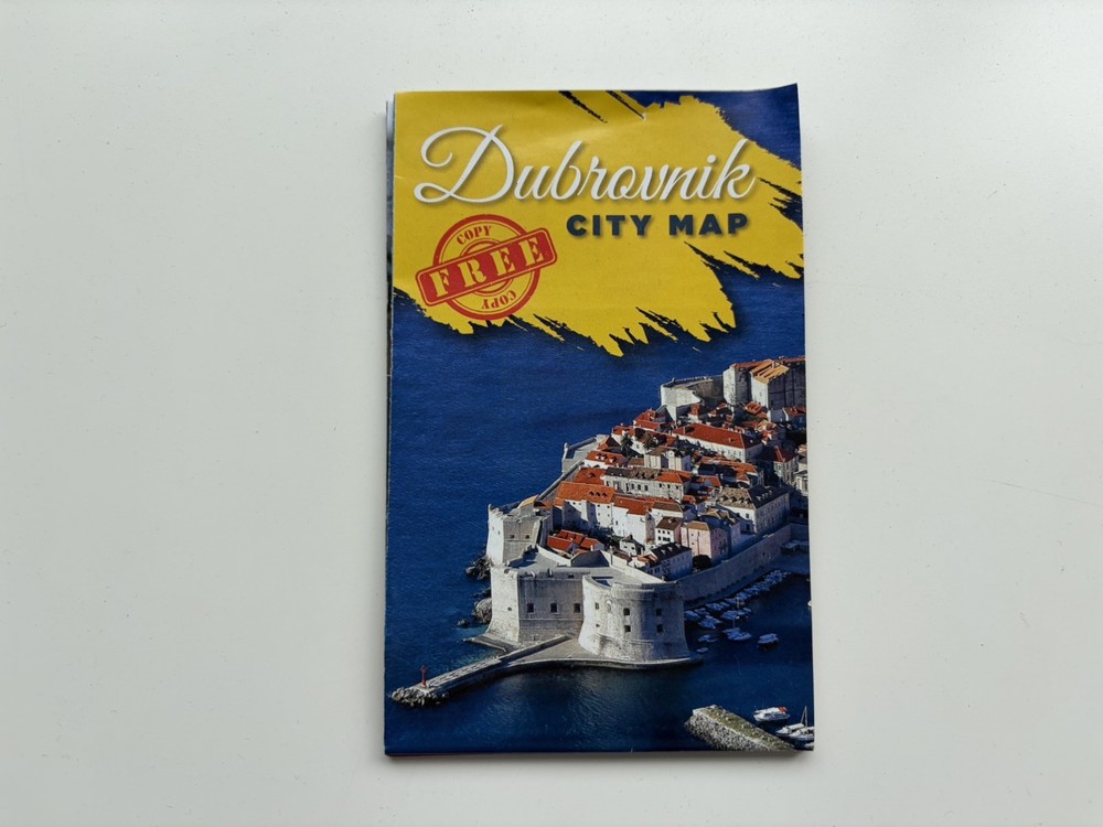 Dubrovnik, Croatia City Map, Foldable Map And Adverts