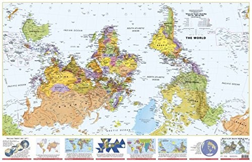 WHAT’S UP SOUTH! LAMINATED MAP (36X56 INCHES) By Inc. Odt **BRAND NEW**