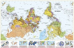 WHAT’S UP SOUTH! LAMINATED MAP (36X56 INCHES) By Inc. Odt **BRAND NEW**