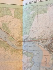 1995 Ordnance Survey Pathfinder Map 277 NN 07/17 Ben Nevis and Fort William