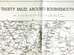 Vintage 1977 Bournmouth Map 78cm x 62cm Bright and Clear Looks Great