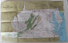 United States Regional Maps Poster National Geo Mag Close Up USA 1970s Classroom
