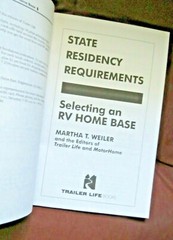 Vintage 1997 ~ Trailer Life Book – Selecting an RV Home Base State requirements