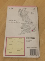 Ordnance Survey Landranger 187 Dorking Reigate Crawley Map 1985 OS 1:50,000