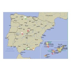 Spain Pyrennes Senda de Camille circular trek. Hiking map & fold out card