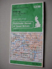 1985 DORKING OS Map 1:25000 Pathfinder Map 1226 TQ04/14