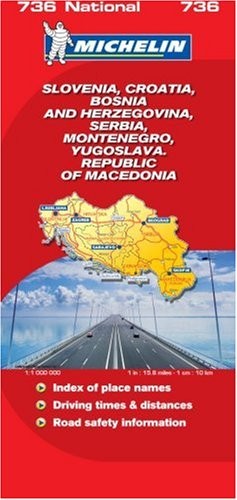 Slovenia, Croatia, Bosnia: No. 0736 (Michelin National… Sheet map, folded Book
