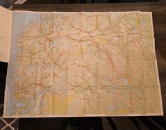 Cappelens Kart 2 SÃÂ¸r-Norge Nord Road & Tourist Map 1:325,000 1997 Edition (X2
