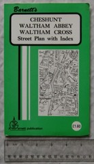 Vintage: Barnett’s Street Plan with Index, Cheshunt, Waltham Abbey Waltham Cross