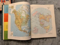 Rand McNally Cosmopolitan World Atlas Vintage Hardcover Geography Maps Mid Cent